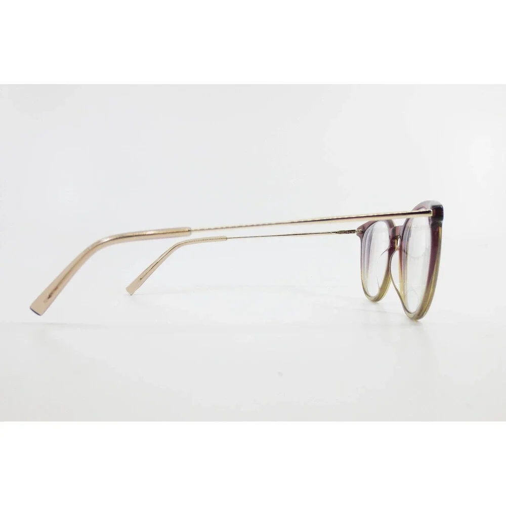 Isaac Mizrahi New York Eyeglasses Burgundy Yellow Gradient Round IM30032